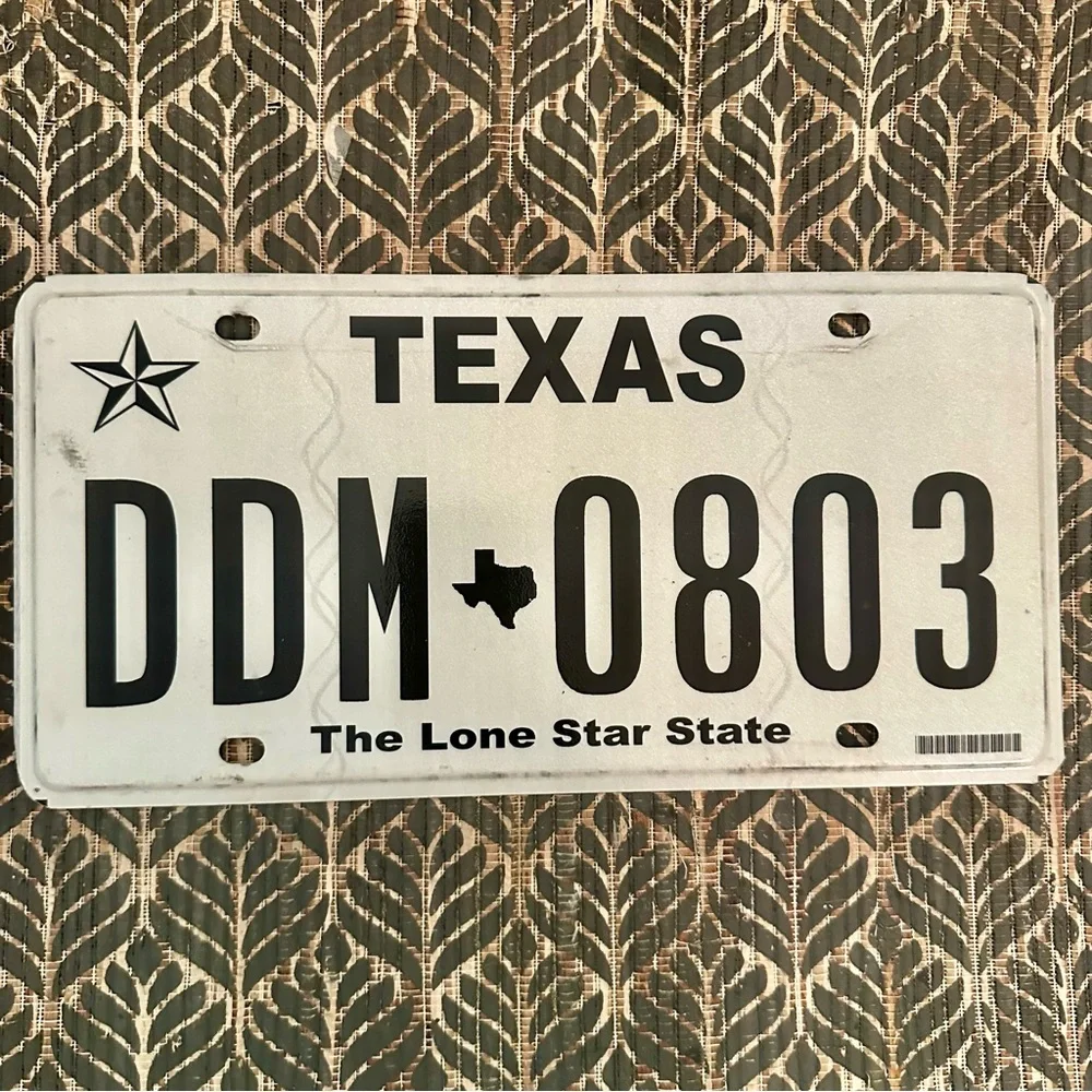 Texas The Lone Star State License Plate